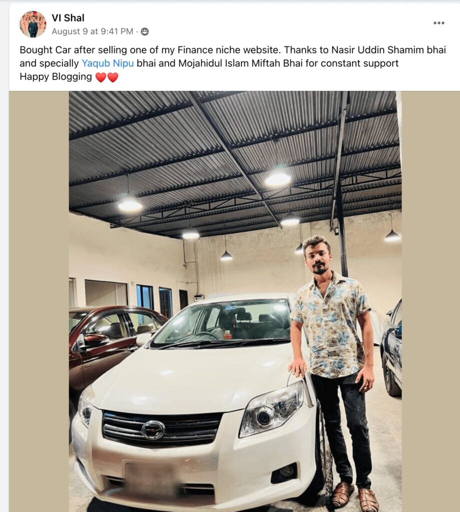 NShamimPRO Success Story student bought cars